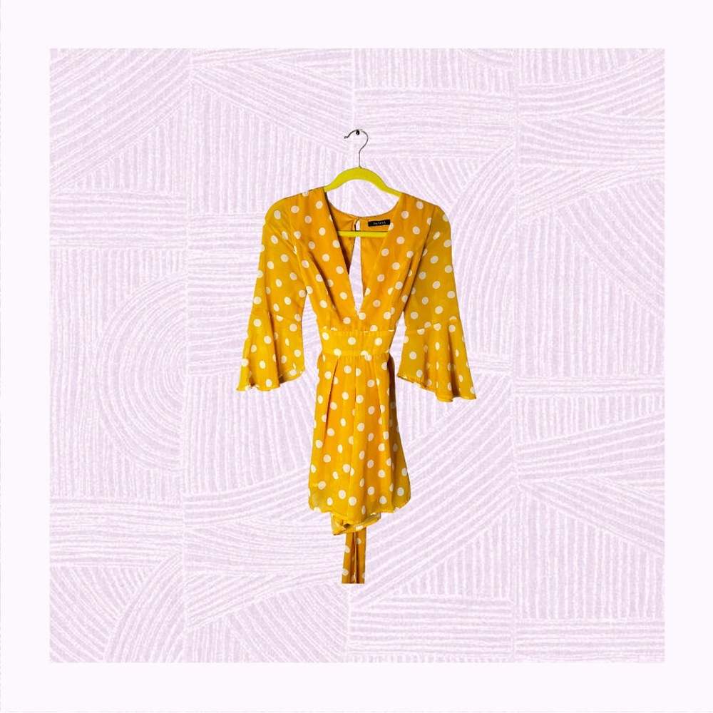 Yellow Romper dress